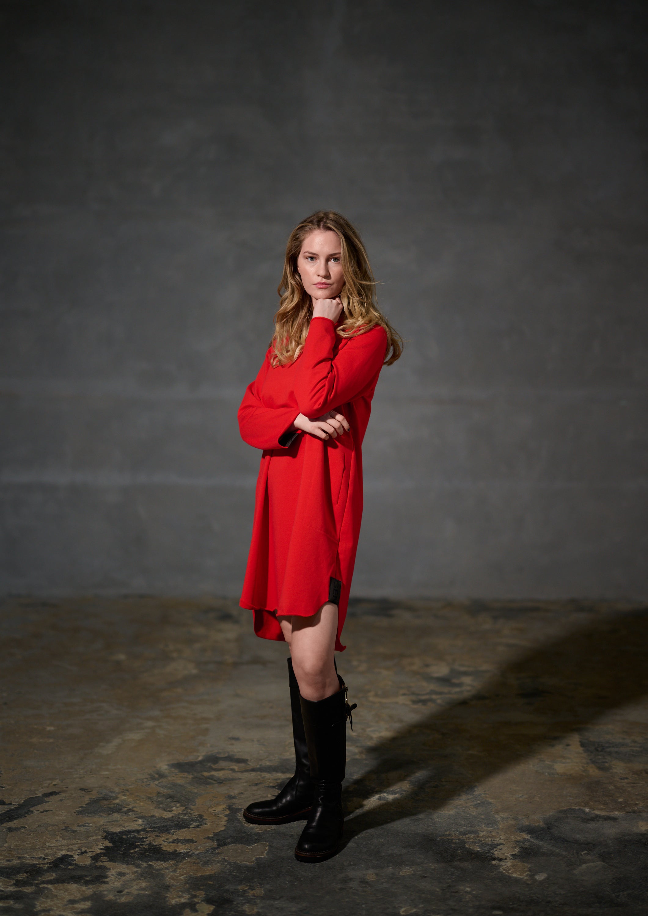 HENRIETTE STEFFENSEN COPENHAGEN SWEAT KJOLE - 73011 KJOLER TOMATO 845