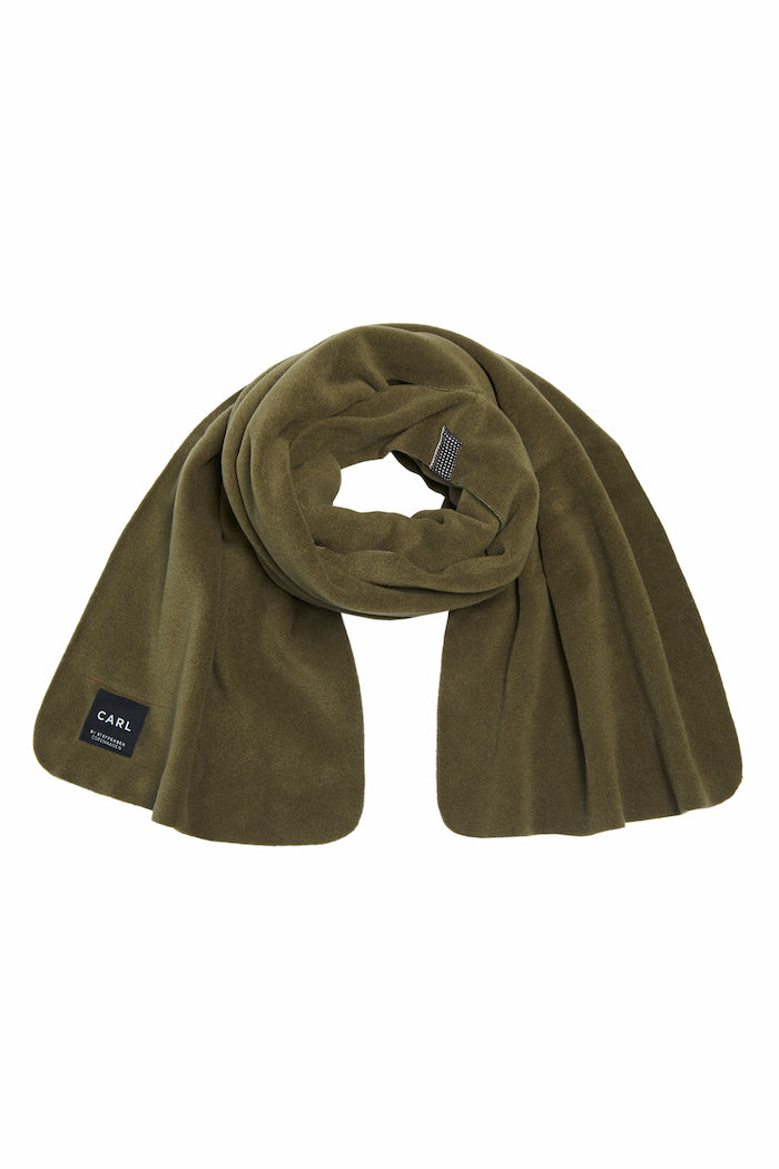 CARL BY STEFFENSEN COPENHAGEN TØRKLÆDE I BLØD FLEECE - 1004C SCARFS MOSS 611