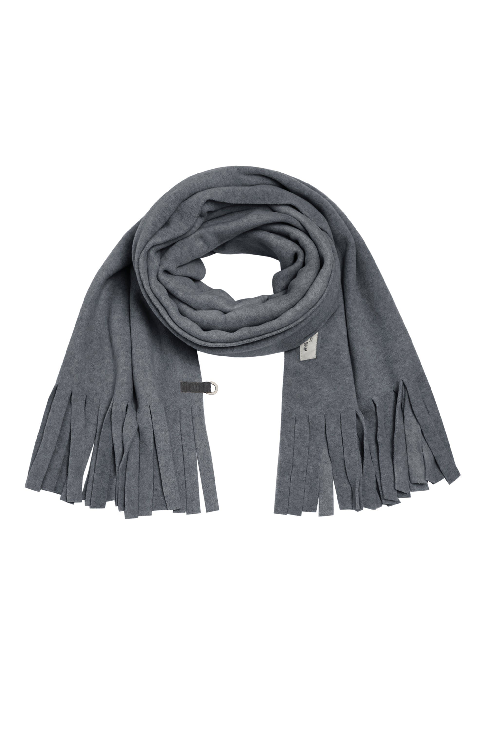 HENRIETTE STEFFENSEN COPENHAGEN TØRKLÆDE MED FRYNSER - 4077 SCARFS GREY 905