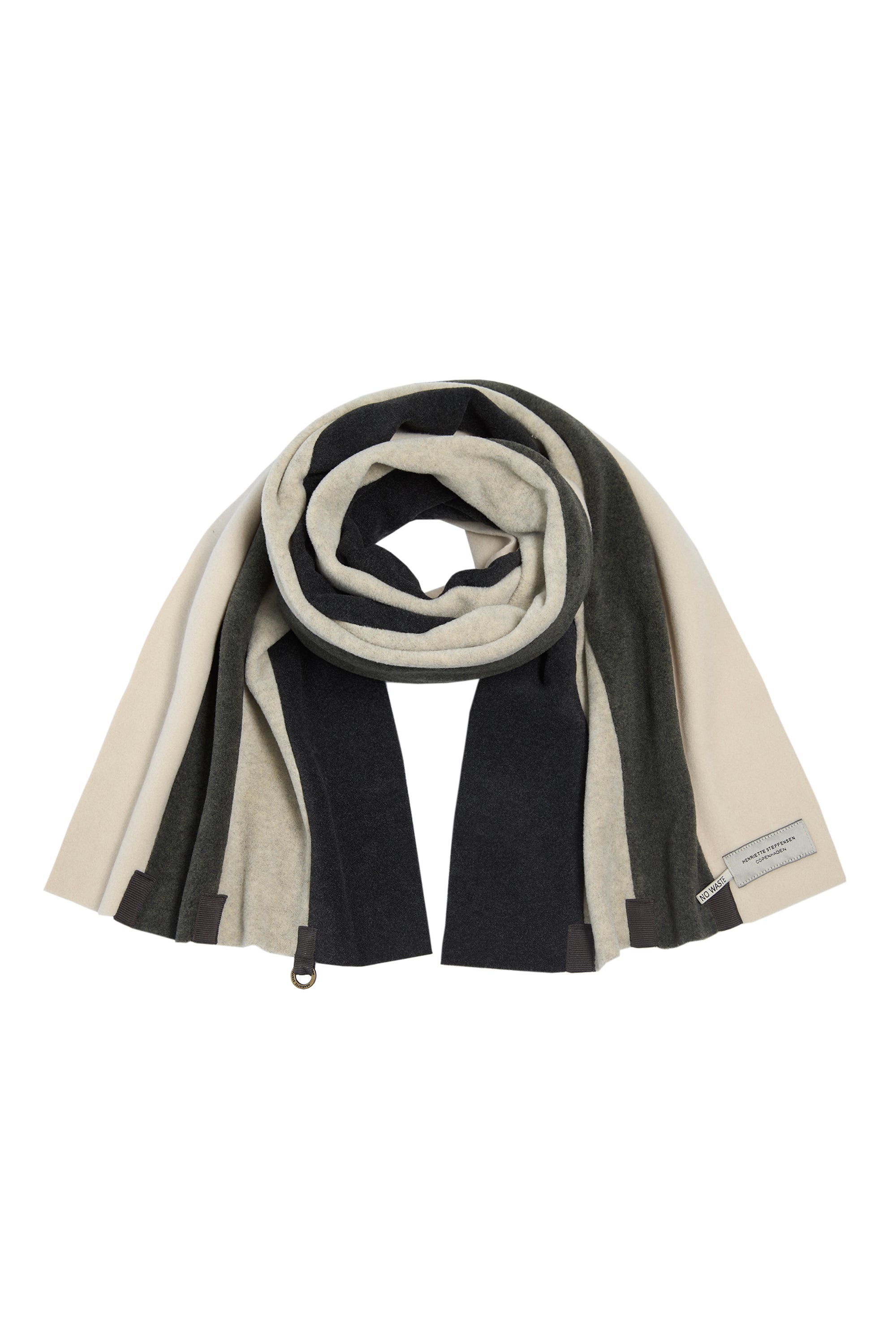 HENRIETTE STEFFENSEN COPENHAGEN TØRKLÆDE NO WASTE - 4103 SCARFS SAND/FORREST/KIT/SOFT BLACK 778