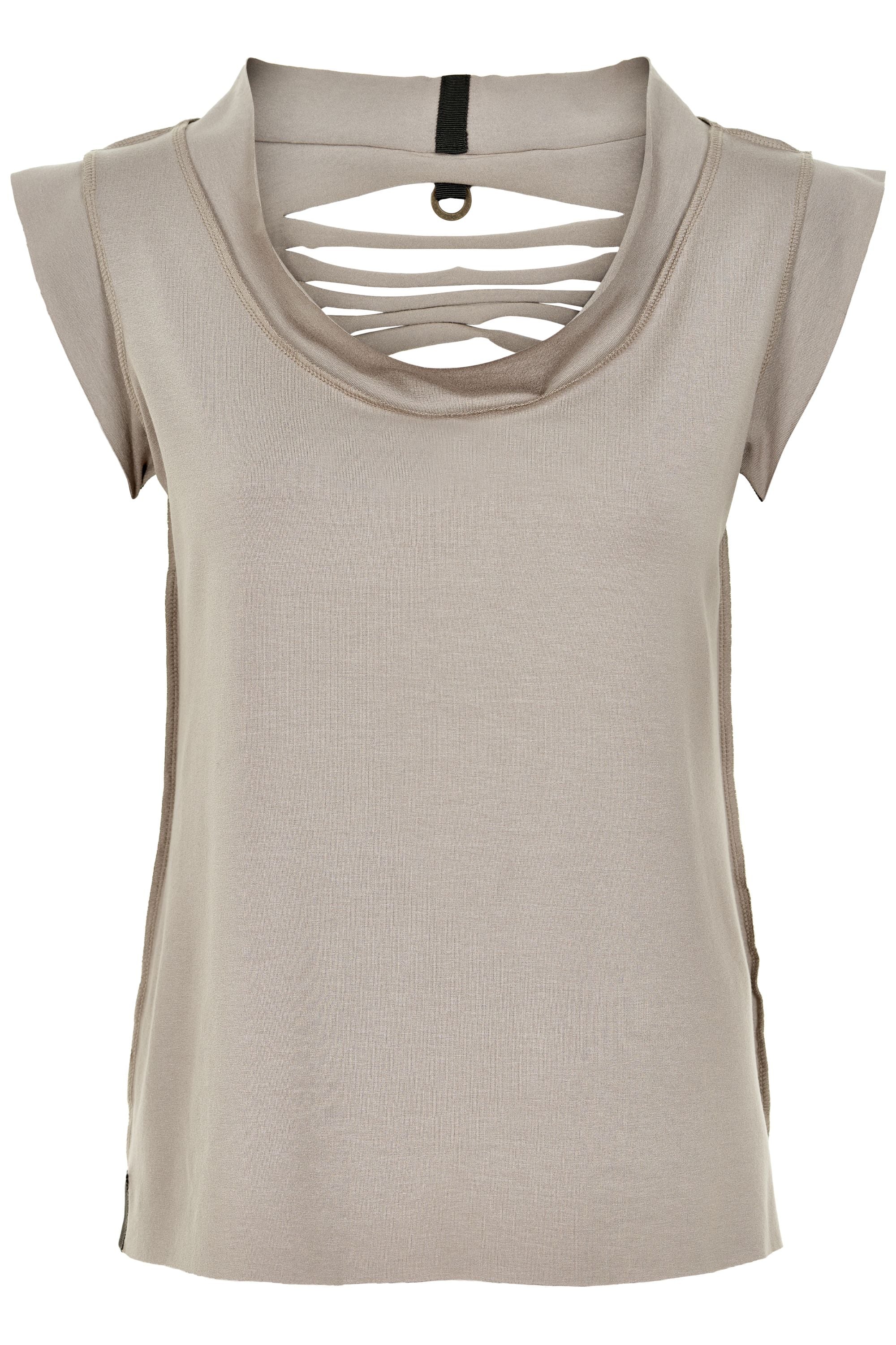 HENRIETTE STEFFENSEN COPENHAGEN TOP MED ÅBEN RYG - 96033 BLUSER SAND 805