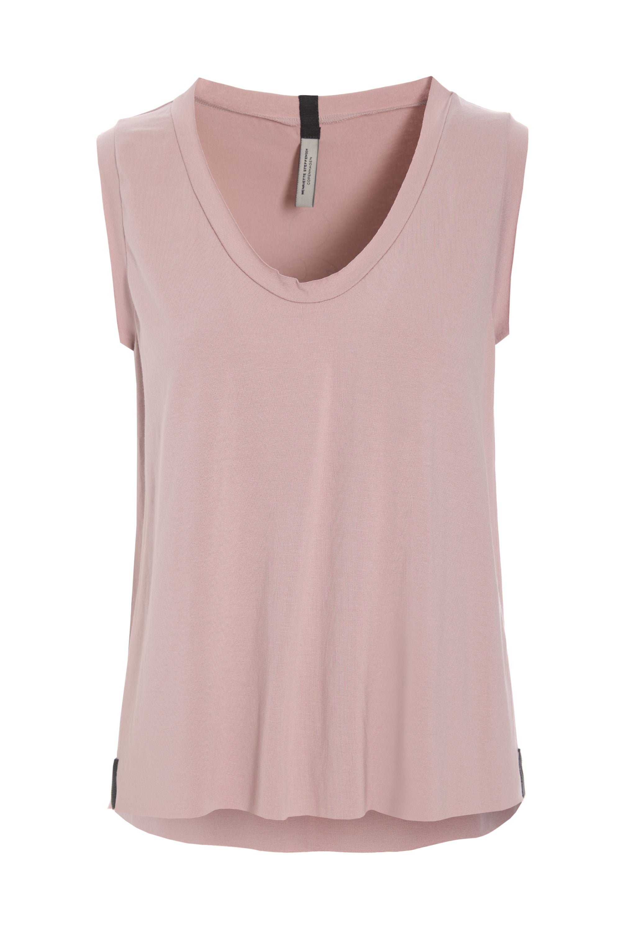 HENRIETTE STEFFENSEN COPENHAGEN TOP V-HALS EARTH - 96102 EARTH T-SHIRTS NUDE 401