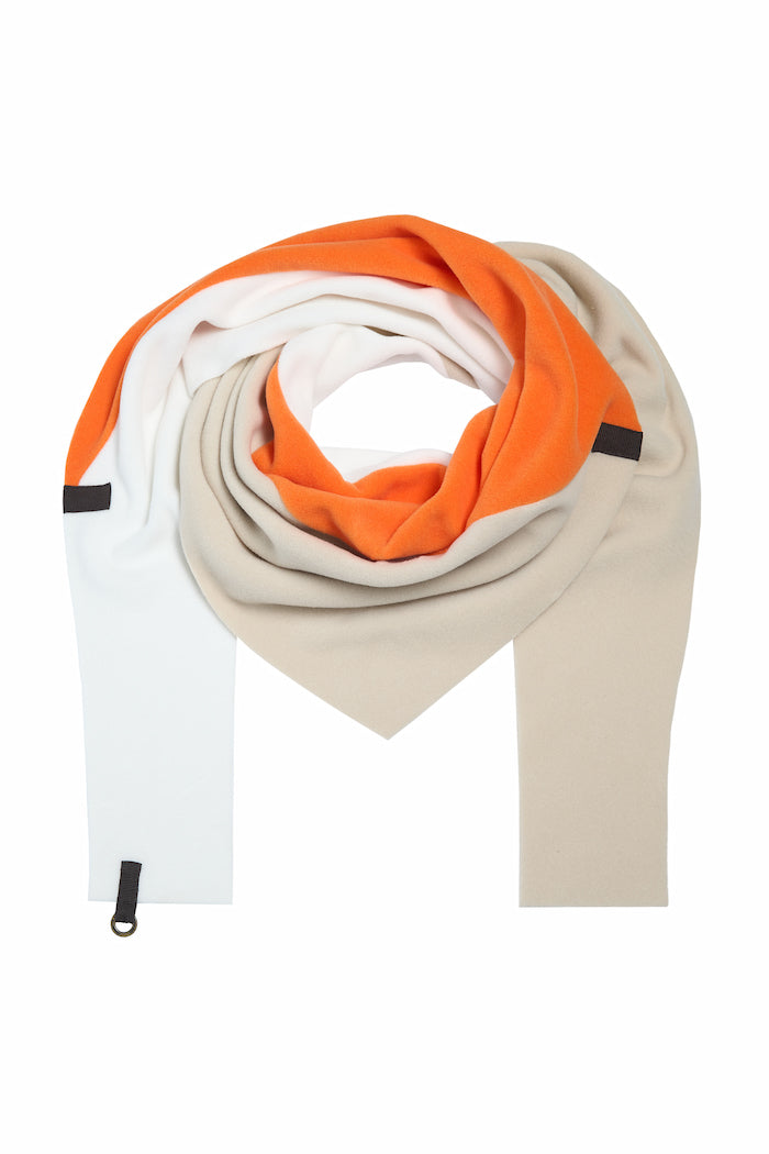 HENRIETTE STEFFENSEN COPENHAGEN TREKANTET HALSTØRKLÆDE NO WASTE - 4078NW SCARFS ORANGE/KIT/OW 985