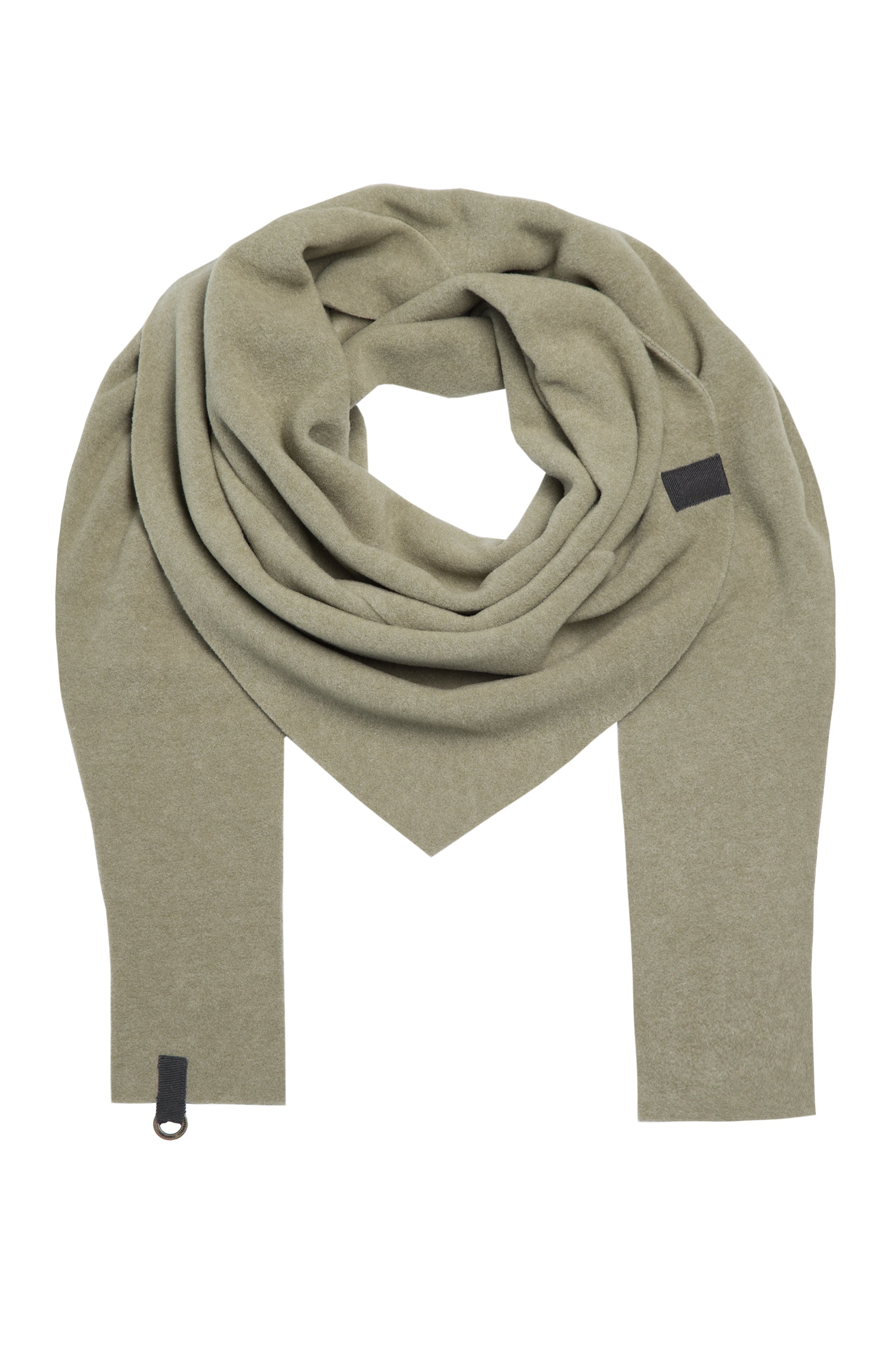 HENRIETTE STEFFENSEN COPENHAGEN TREKANTET TØRKLÆDE - 4051 SCARFS DUSTY GREEN 609