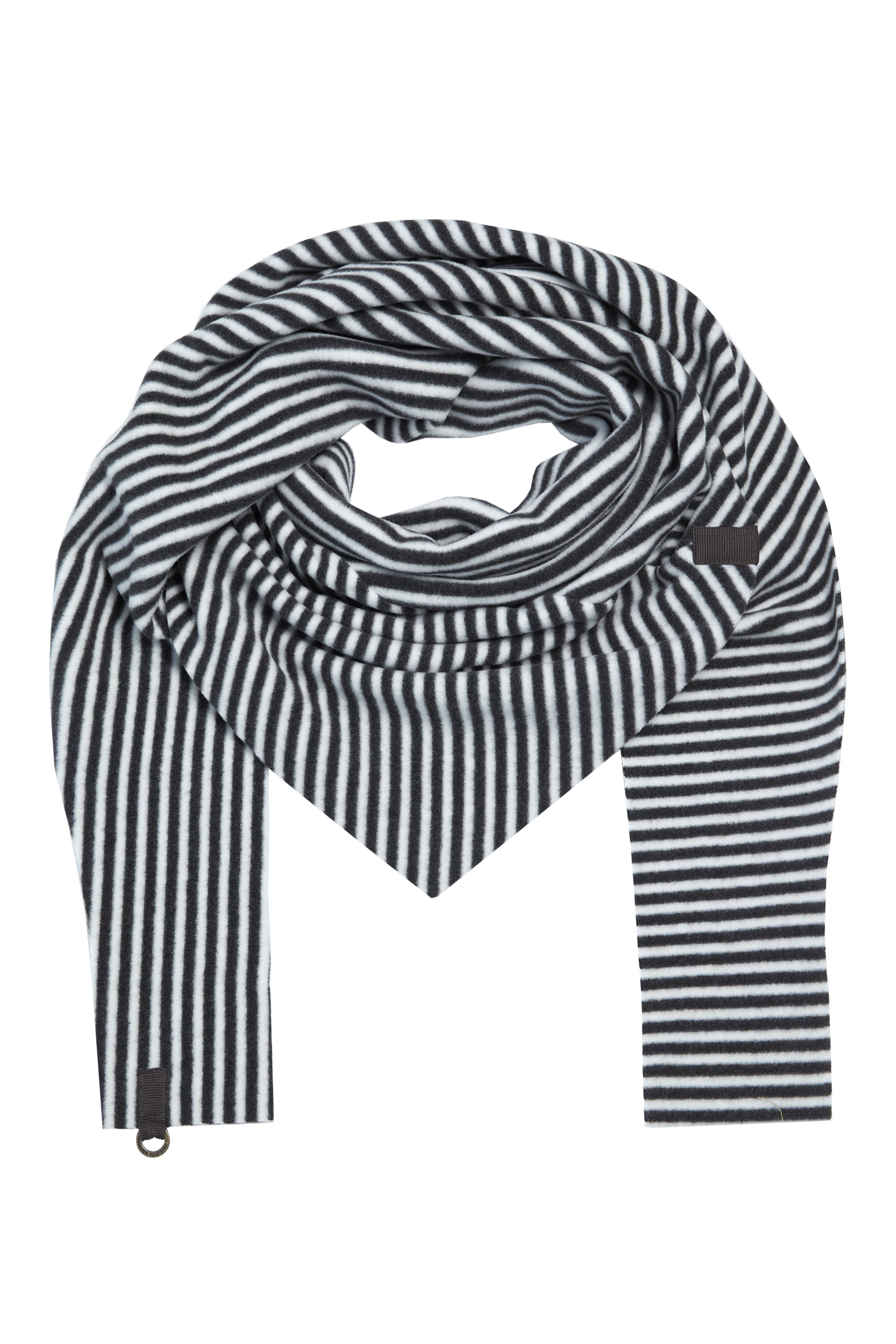 HENRIETTE STEFFENSEN COPENHAGEN TREKANTET TØRKLÆDE - 4051 SCARFS STRIPES B&W 673