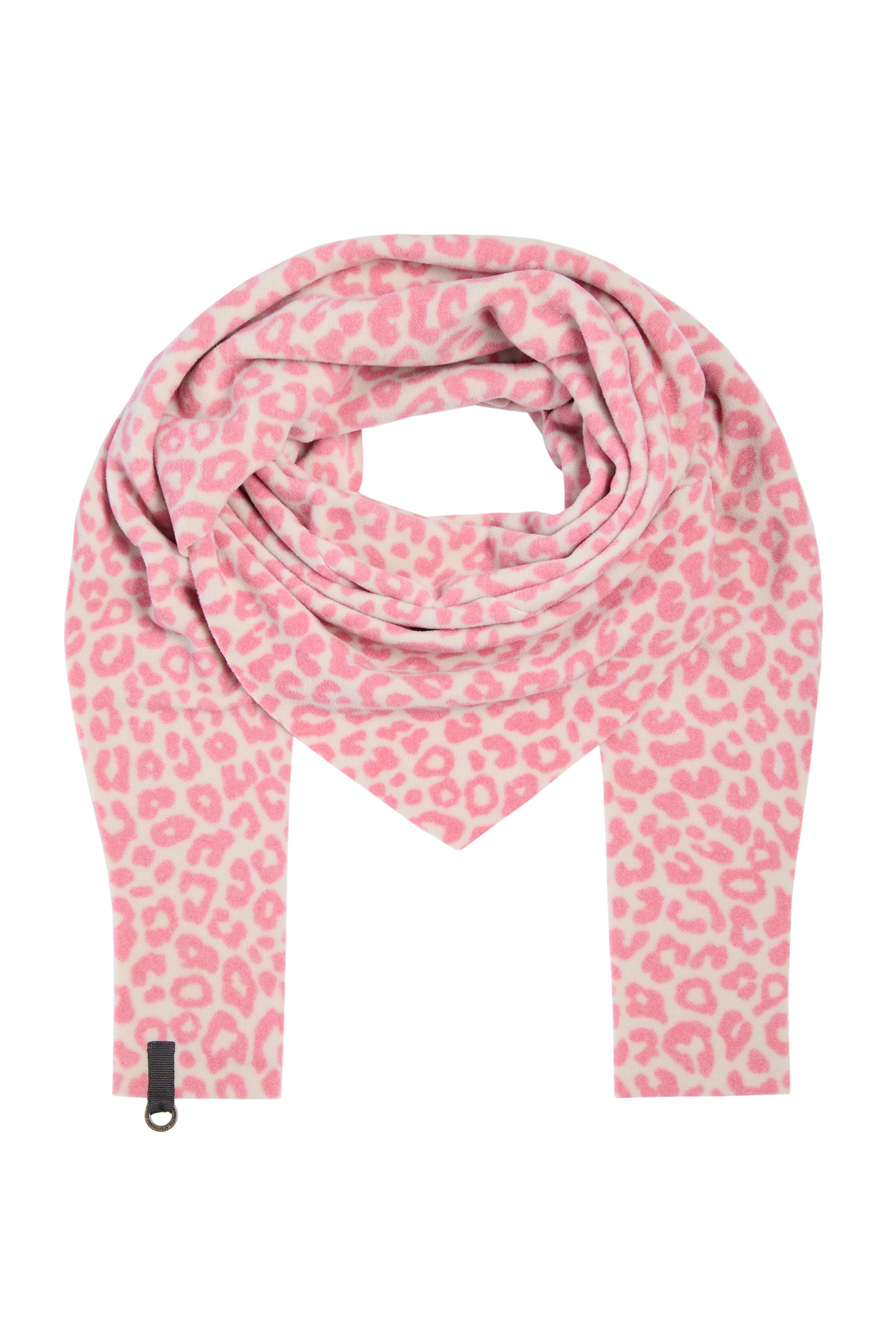 HENRIETTE STEFFENSEN COPENHAGEN TREKANTET TØRKLÆDE - 4051P SCARFS PINK LEO 358