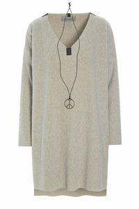 BLUSE V-HALS - 1367 - SAND