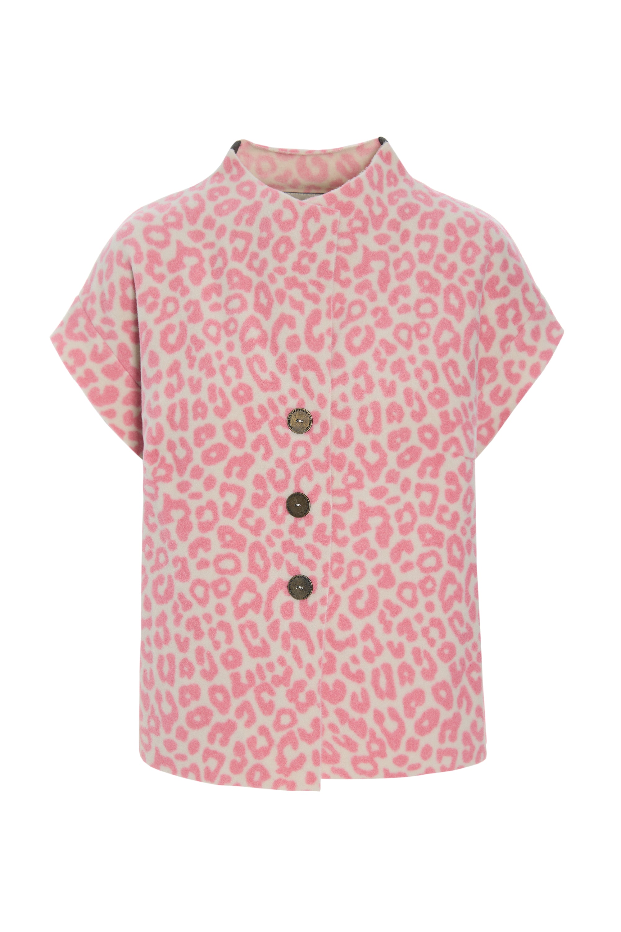HENRIETTE STEFFENSEN COPENHAGEN VEST - 7170P VESTS PINK LEO 358
