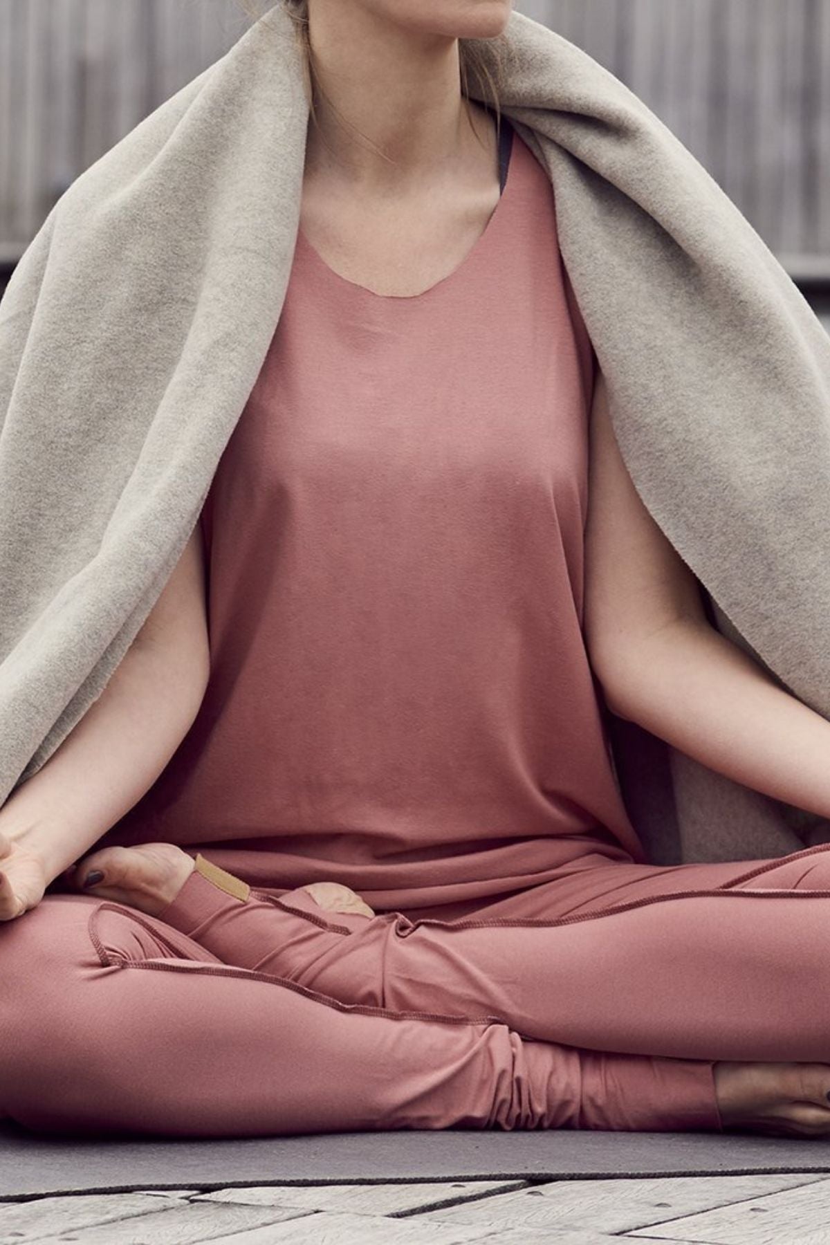 HENRIETTE STEFFENSEN COPENHAGEN YOGA BUKSER - 99002 BUKSER OLD ROSE 404
