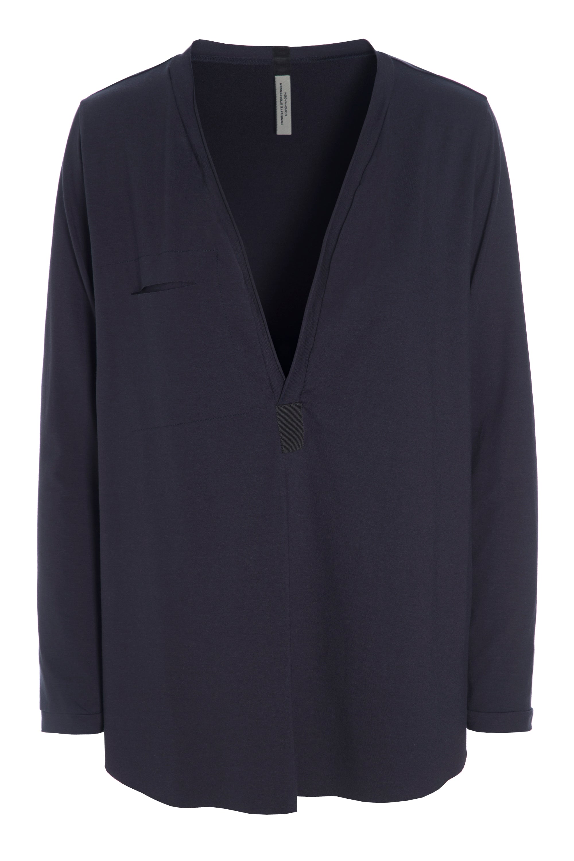 HENRIETTE STEFFENSEN COPENHAGEN skjorte - 96056 BLUSER DEEP BLUE 502