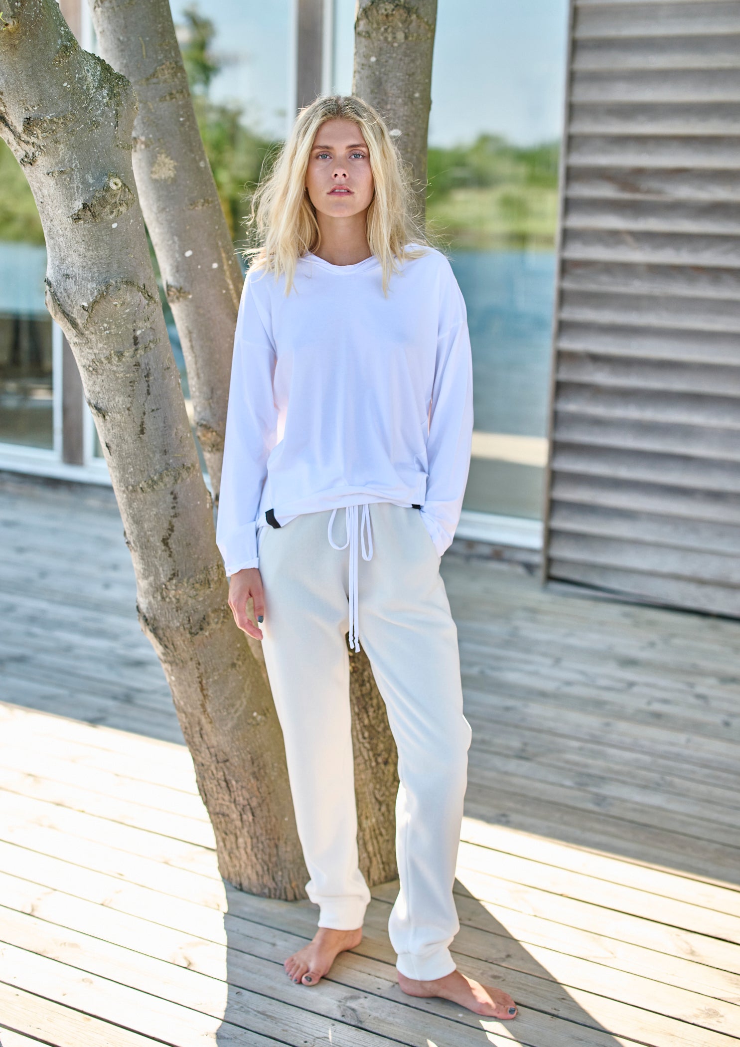 HENRIETTE STEFFENSEN COPENHAGEN JOGGING BUKSER - 2110 BUKSER OFF WHITE 802