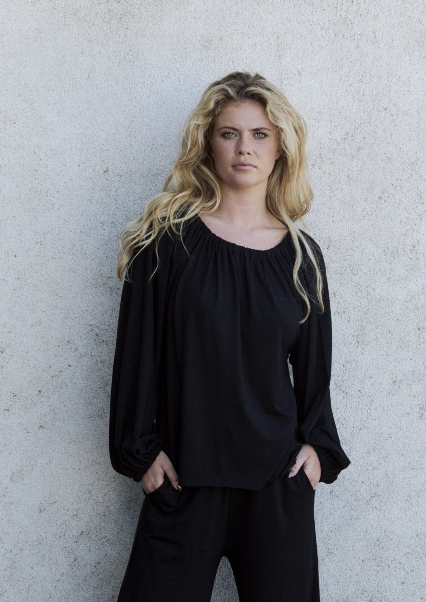 HENRIETTE STEFFENSEN COPENHAGEN ALL DAY BLUSE - 96104 BLUSER BLACK 900