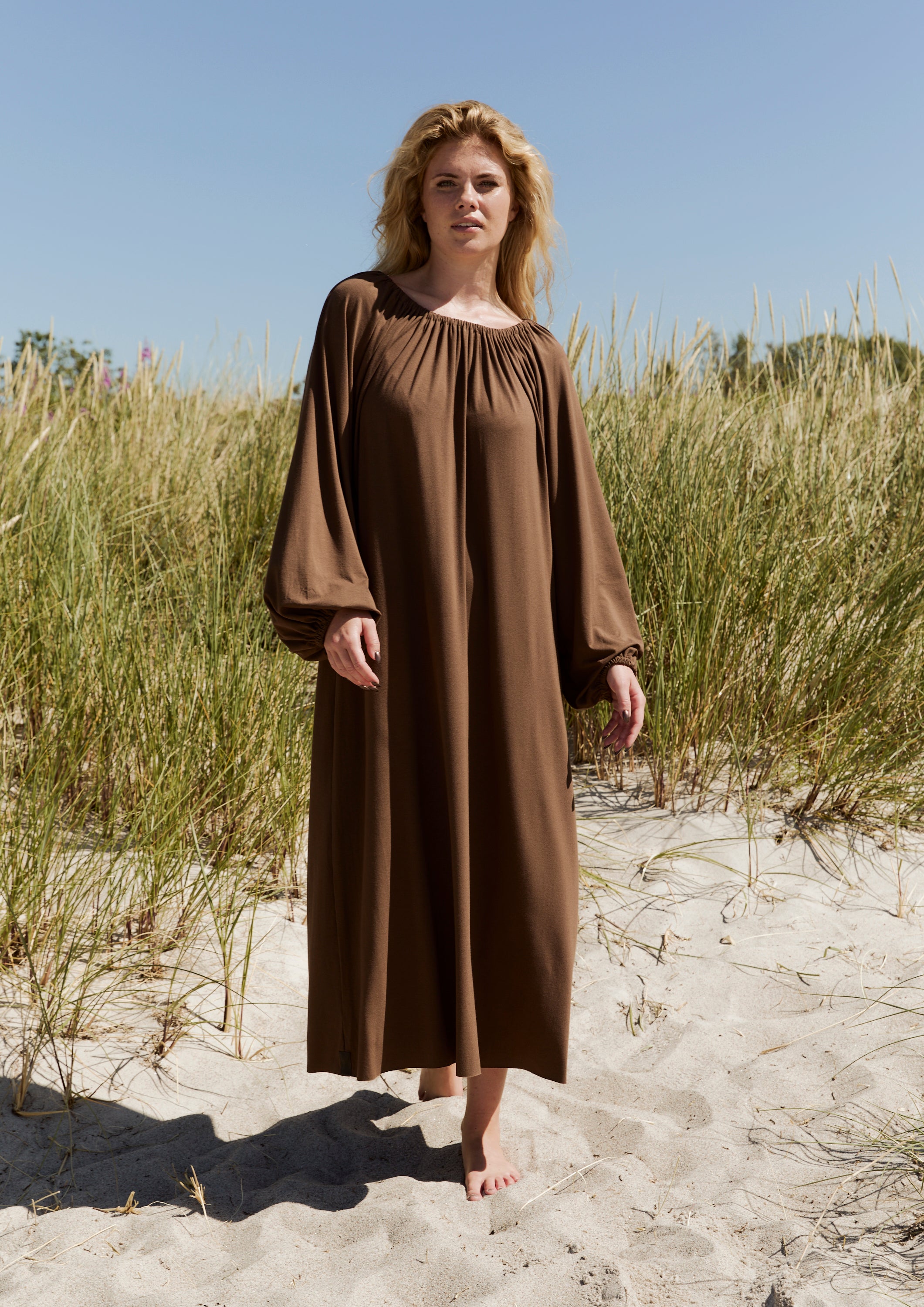 HENRIETTE STEFFENSEN COPENHAGEN ALL DAY KJOLR - 98066 KJOLER CHOCOLATE 844