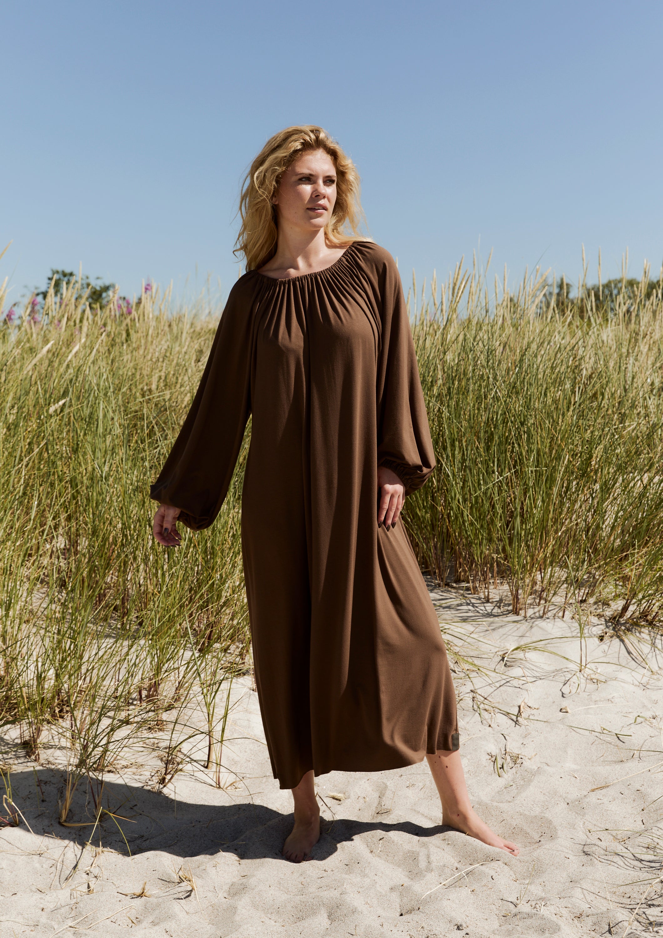 HENRIETTE STEFFENSEN COPENHAGEN ALL DAY KJOLR - 98066 KJOLER CHOCOLATE 844