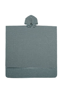 BADEPONCHO CHILD - 405 - STRIPES B&W