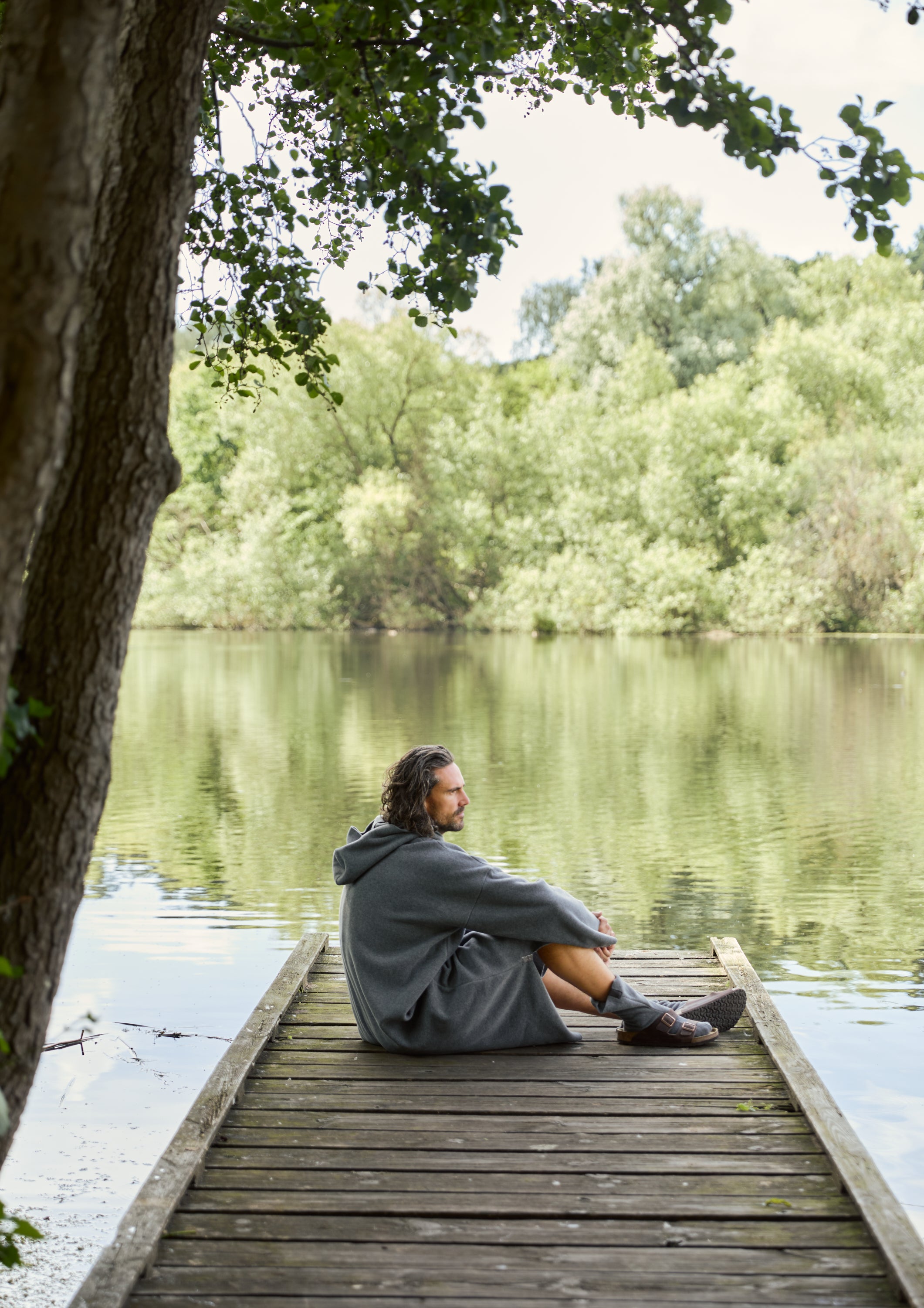 CARL BY STEFFENSEN COPENHAGEN BADEPONCHO MÆND - 4097 PONCHOS GREY 905