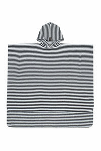 BADEPONCHO TODDLER - 405 - STRIPES B&W