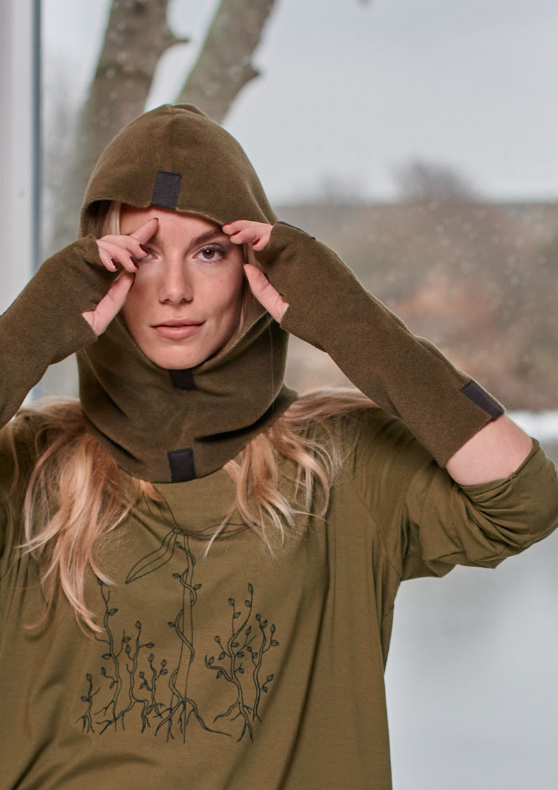 HENRIETTE STEFFENSEN COPENHAGEN BALACLAVA - 4106 HATS MOSS 611