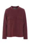BLOUSE MED LOMMER - 1415 - BORDEAUX
