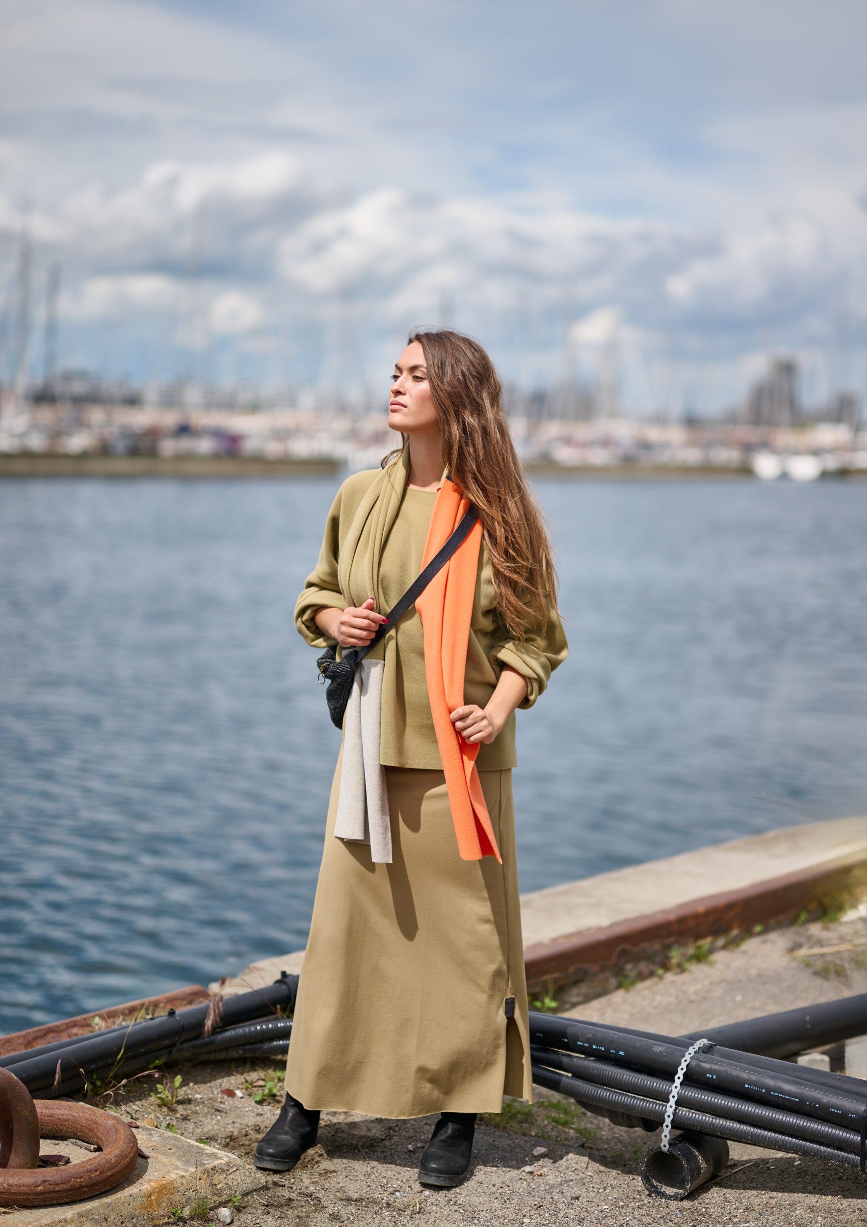 HENRIETTE STEFFENSEN COPENHAGEN BLUSE - 1366 BLUSER OLIVE 655