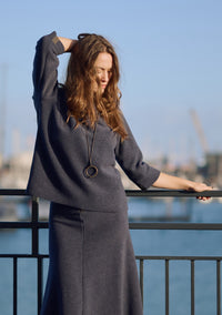 BLUSE - 1368 - EVENING BLUE