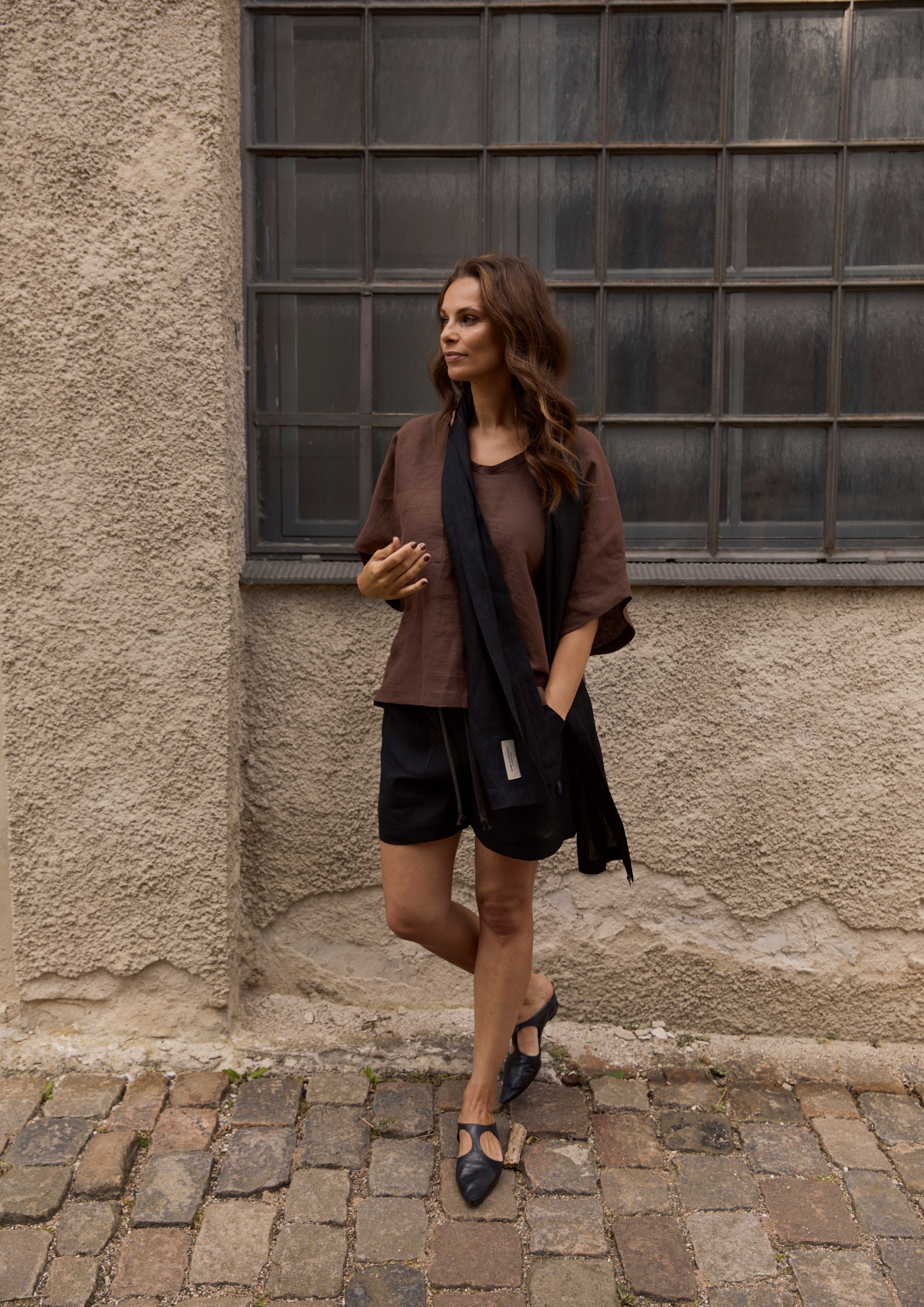 HENRIETTE STEFFENSEN COPENHAGEN BLUSE - 81003 BLUSER CHOCOLATE 844