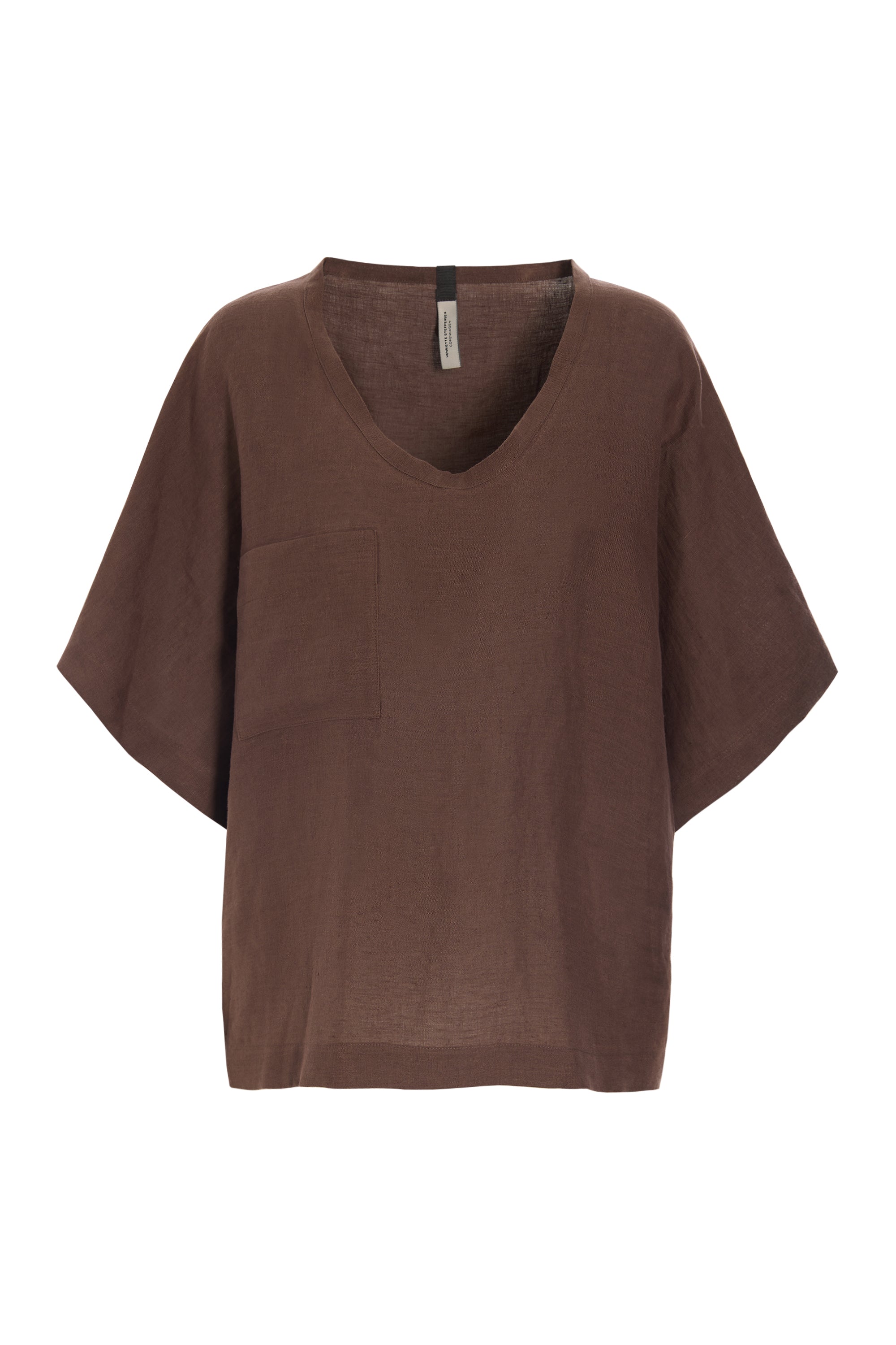 HENRIETTE STEFFENSEN COPENHAGEN BLUSE - 81003 BLUSER CHOCOLATE 844