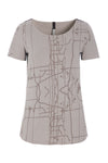 YOGA BLUSE - 96045 - ART PRINT SAND