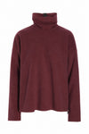 BLUSE HØJ HALS - 1360 - BORDEAUX