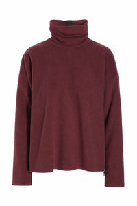 BLUSE HØJ HALS - 1360 - BORDEAUX