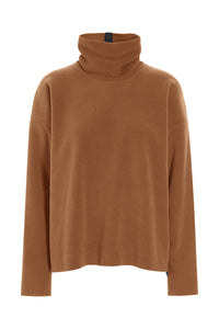 BLUSE HØJ HALS - 1360 - RUST