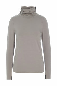 BLUSE HØJ HALS - 96079 - ELEPHANT