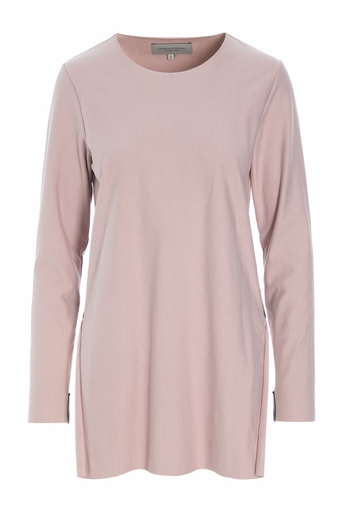 HENRIETTE STEFFENSEN COPENHAGEN BLUSE LANG SLIDS - 71010 BLUSER NUDE 401