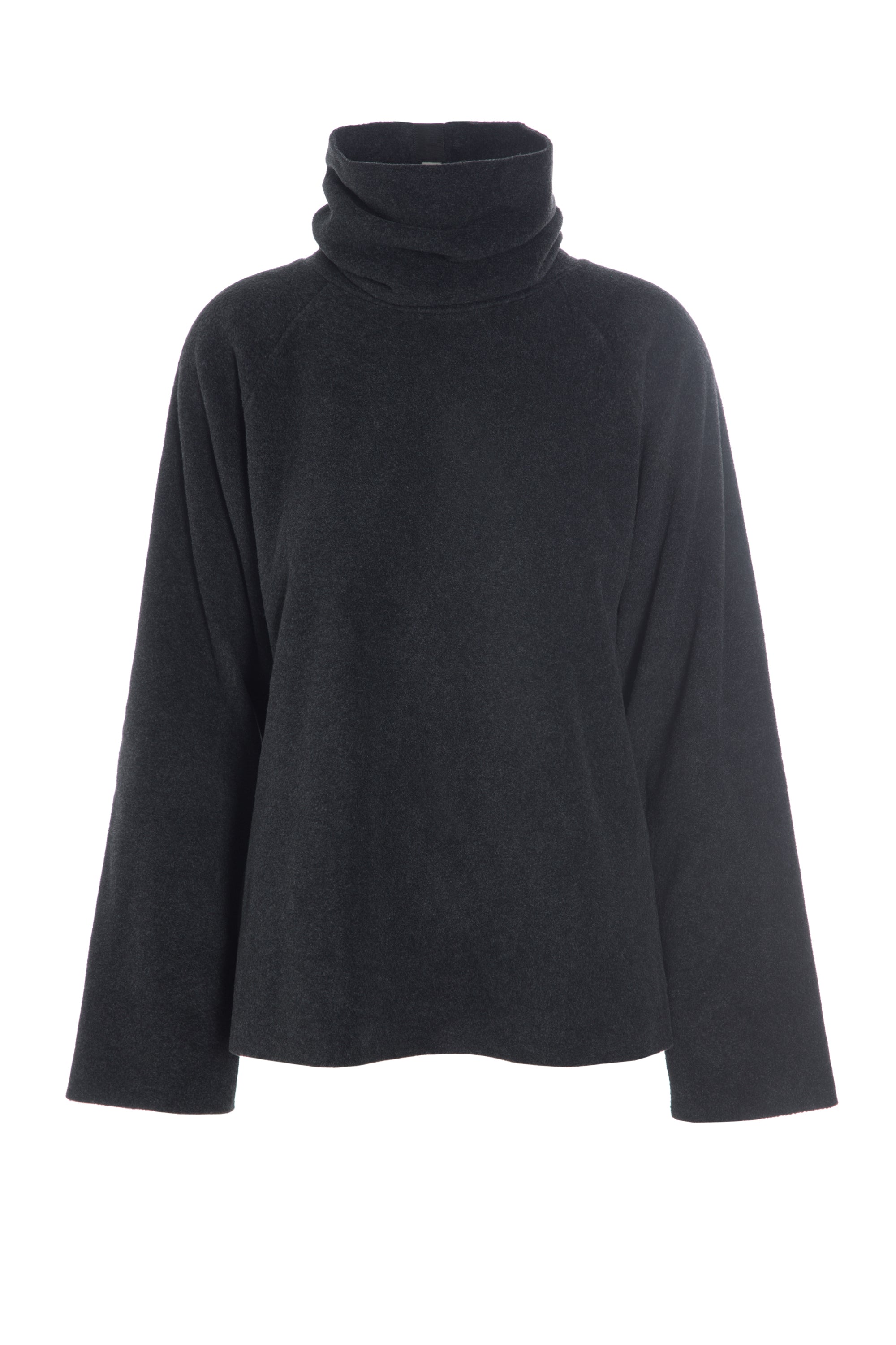 HENRIETTE STEFFENSEN COPENHAGEN BLUSE MED HØJ HALS - 1307 BLUSER SOFT BLACK 914