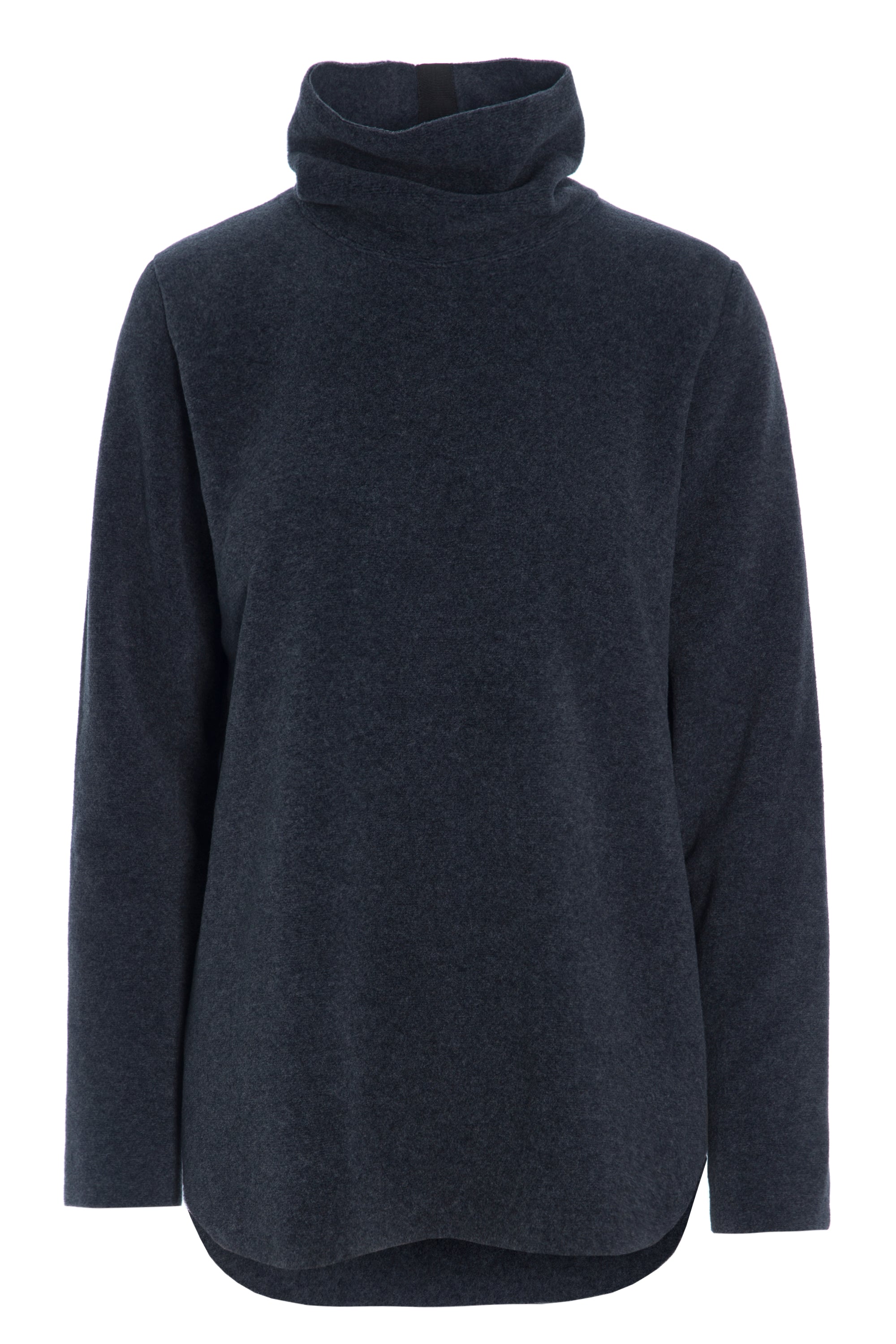 HENRIETTE STEFFENSEN COPENHAGEN BLUSE MED HØJ HALS - 1348 BLUSER DEEP BLUE 502