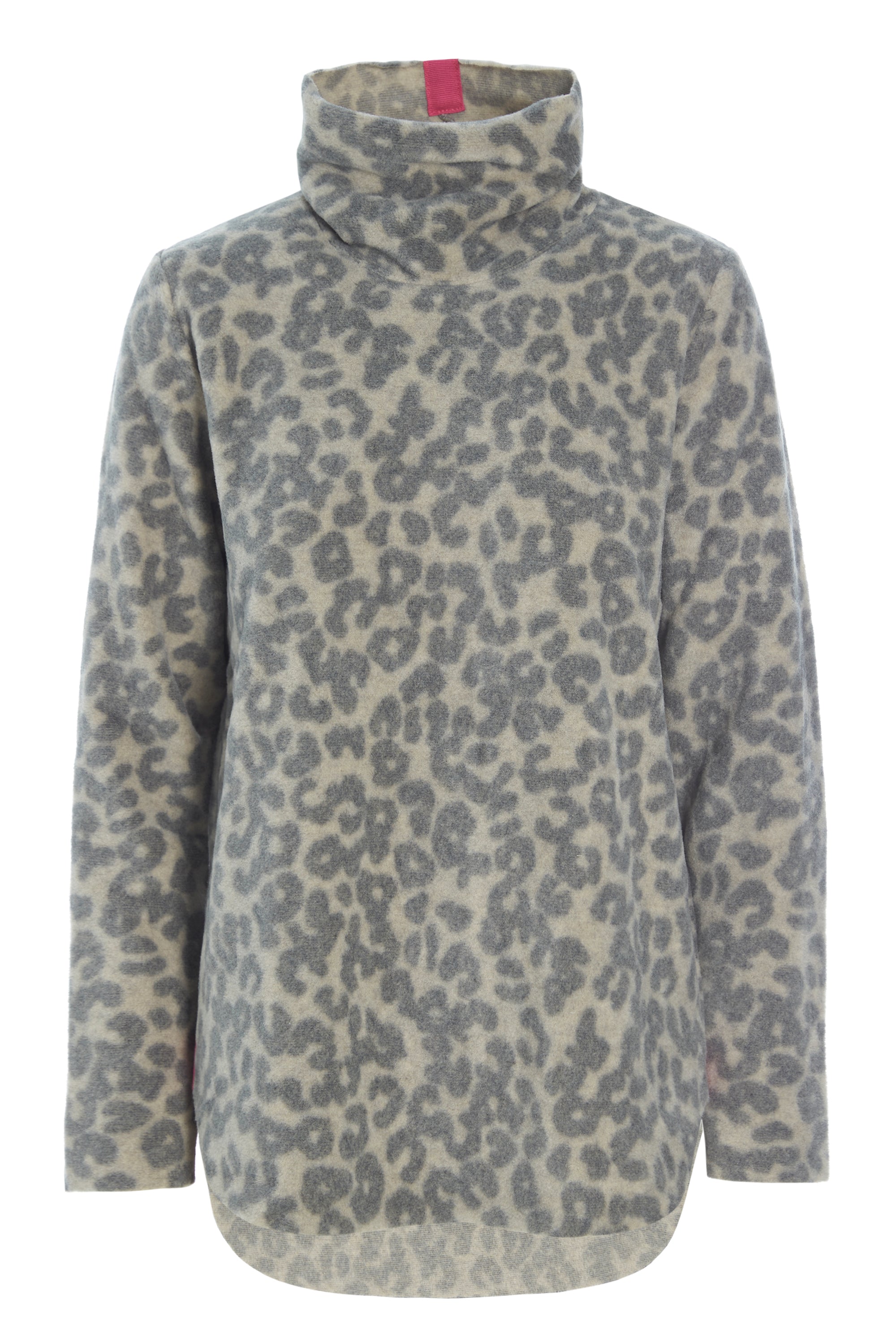 HENRIETTE STEFFENSEN COPENHAGEN BLUSE MED HØJ HALS - 1348P BLUSER LEOPARD pink 115