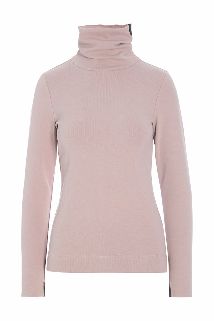 HENRIETTE STEFFENSEN COPENHAGEN BLUSE MED HØJ HALS - 71603 BLUSER NUDE 401