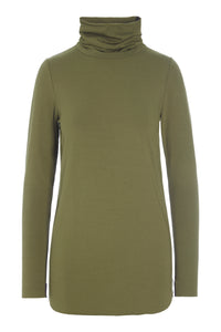 BLUSE MED HØJ HALS - 96073 - MOSS