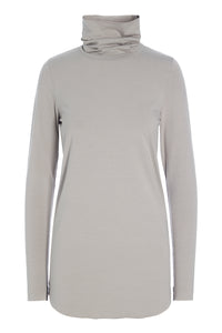 BLUSE MED HØJ HALS - 96073 - SAND