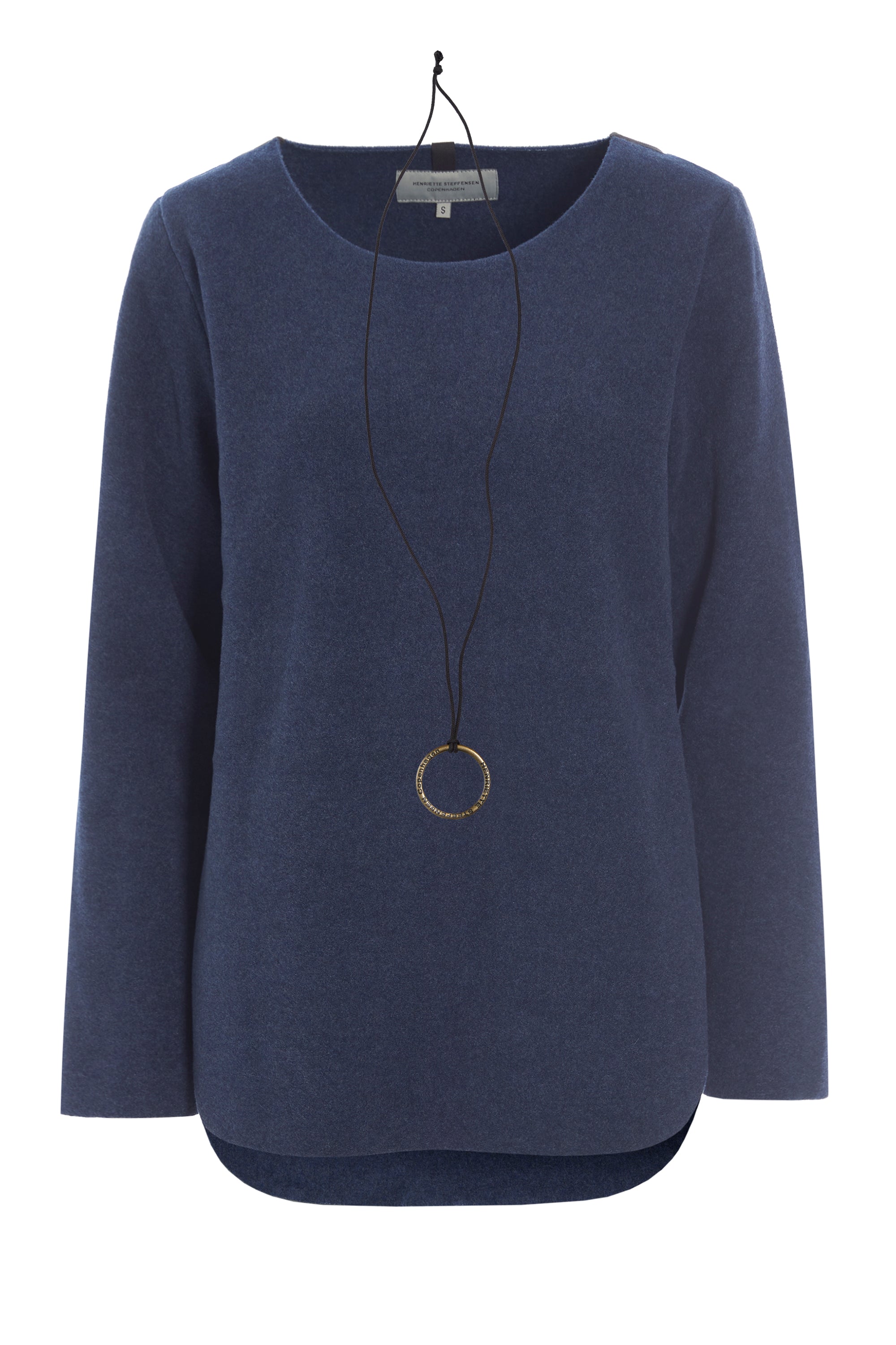 HENRIETTE STEFFENSEN COPENHAGEN BLUSE MED SIGNATUR SMYKKE - 1332 BLUSER DENIM 767
