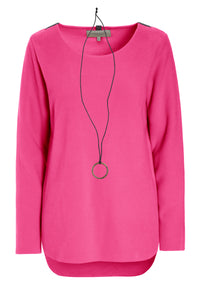 BLUSE MED SIGNATUR SMYKKE - 1332 - PINK