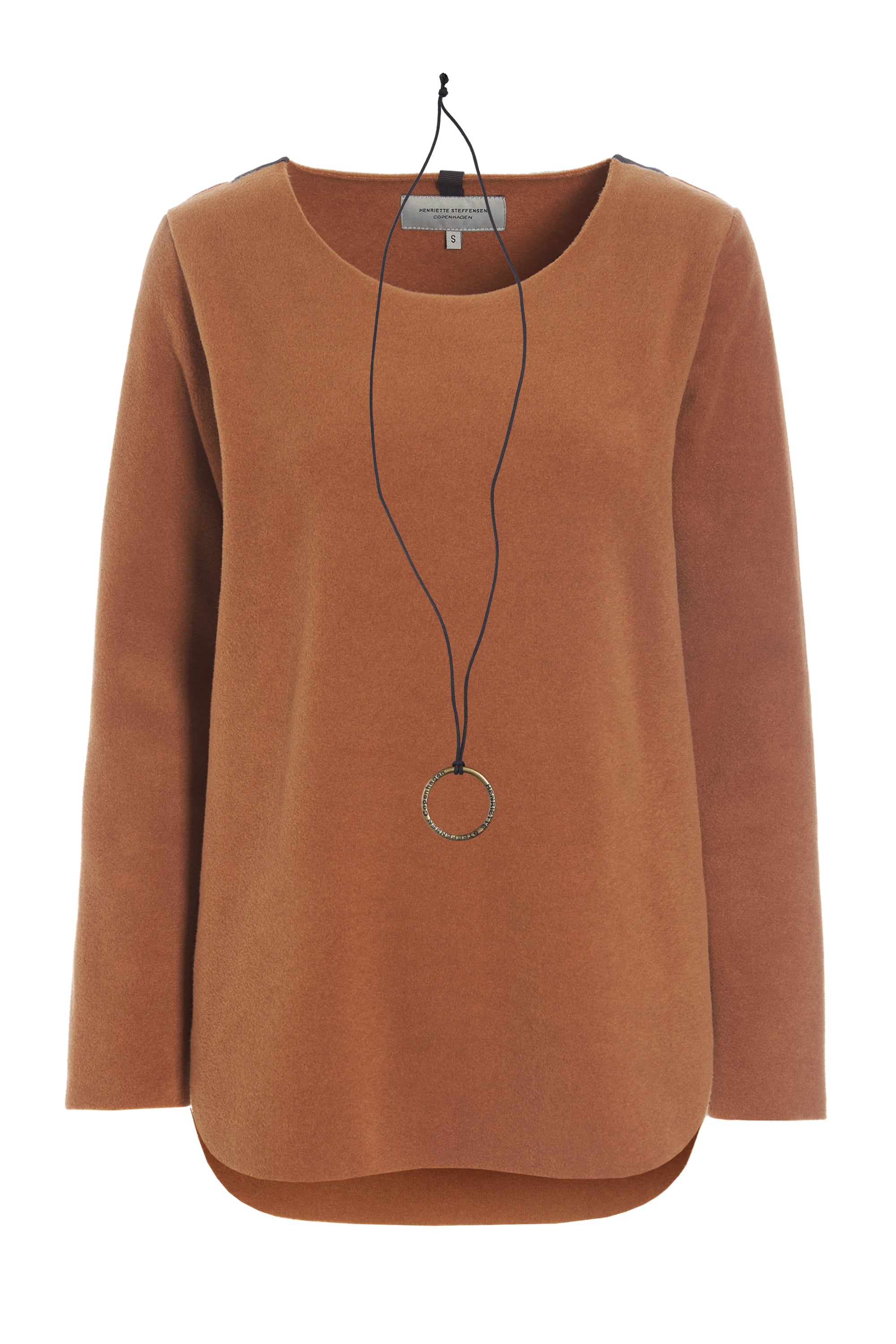 HENRIETTE STEFFENSEN COPENHAGEN BLUSE MED SIGNATUR SMYKKE - 1332 BLUSER RUST 706