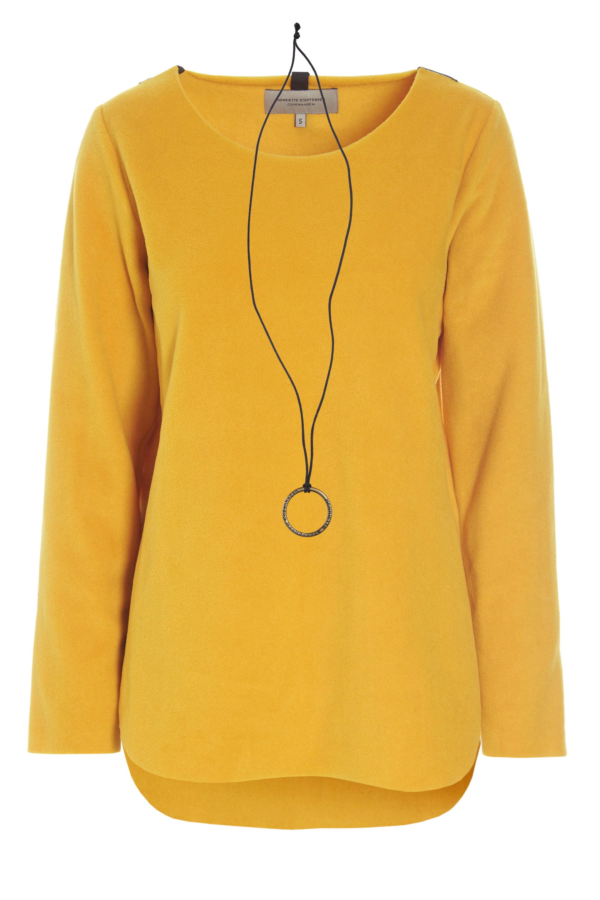 HENRIETTE STEFFENSEN COPENHAGEN BLUSE MED SIGNATUR SMYKKE - 1332 BLUSER SAFRAN 701