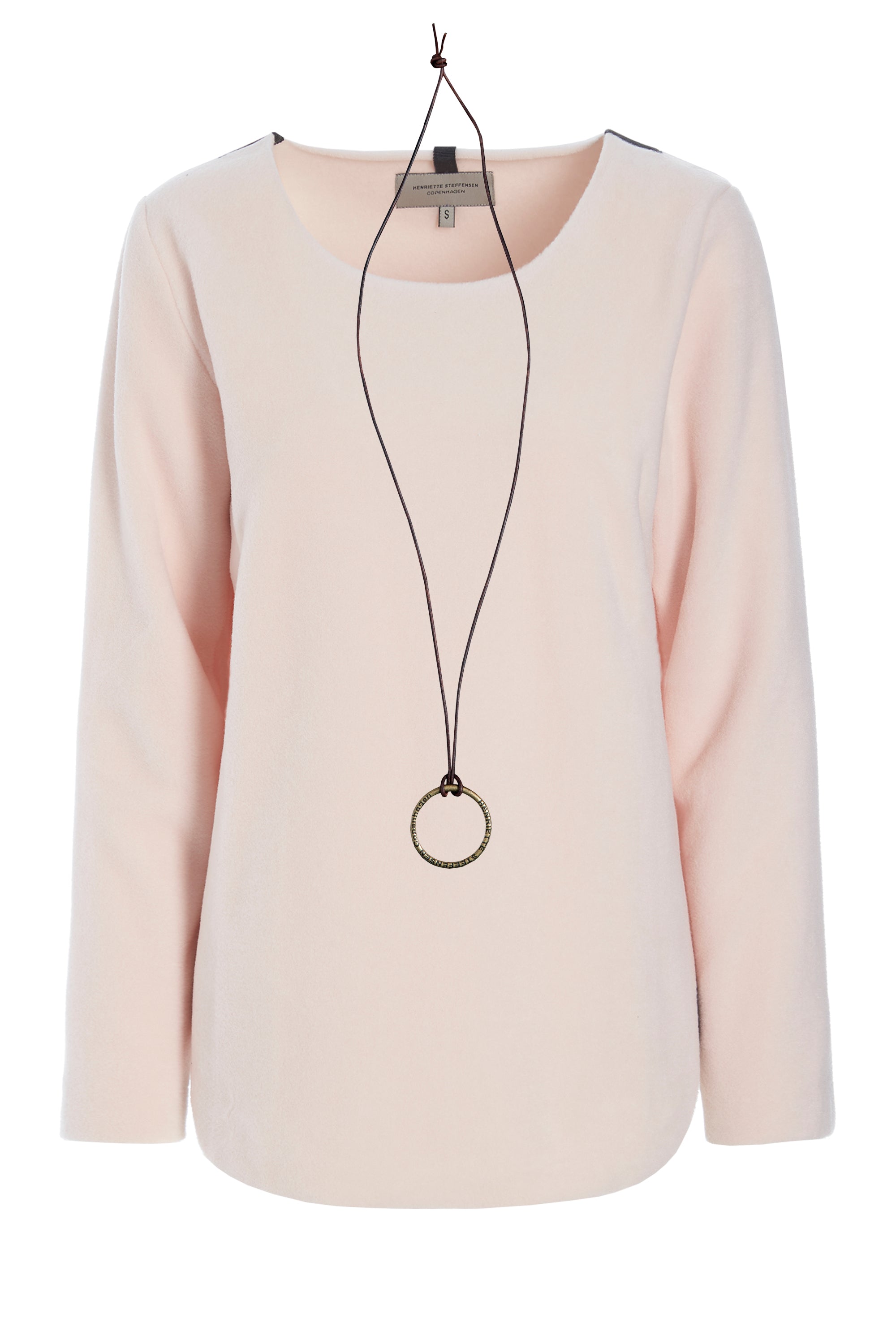 HENRIETTE STEFFENSEN COPENHAGEN BLUSE MED SIGNATUR SMYKKE - 1332 BLUSER SOFT ROSE 412