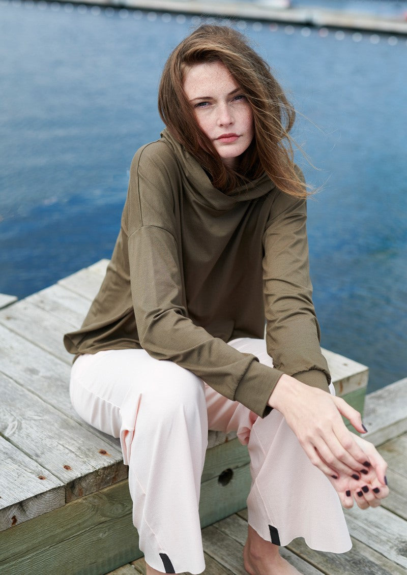HENRIETTE STEFFENSEN COPENHAGEN BLUSE M/HÆTTE - 96059 BLUSER BARK 320