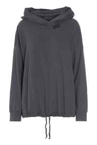 BLUSE M/HÆTTE - 96059 - GREY