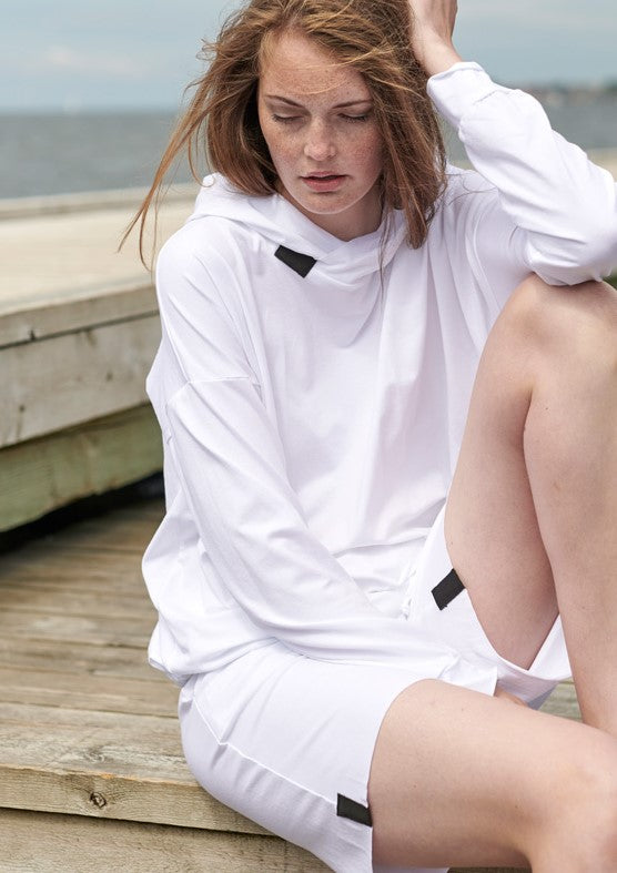 HENRIETTE STEFFENSEN COPENHAGEN BLUSE M/HÆTTE - 96059 BLUSER WHITE 816