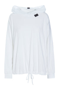 BLUSE M/HÆTTE - 96059 - WHITE