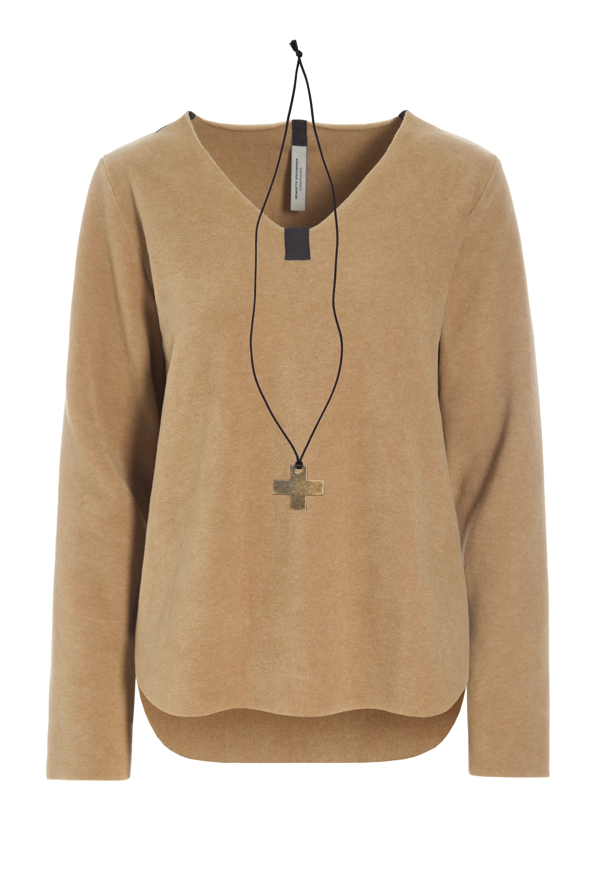 HENRIETTE STEFFENSEN COPENHAGEN BLUSE M/ HALSKÆDE - 1362 BLUSER CAMEL 815