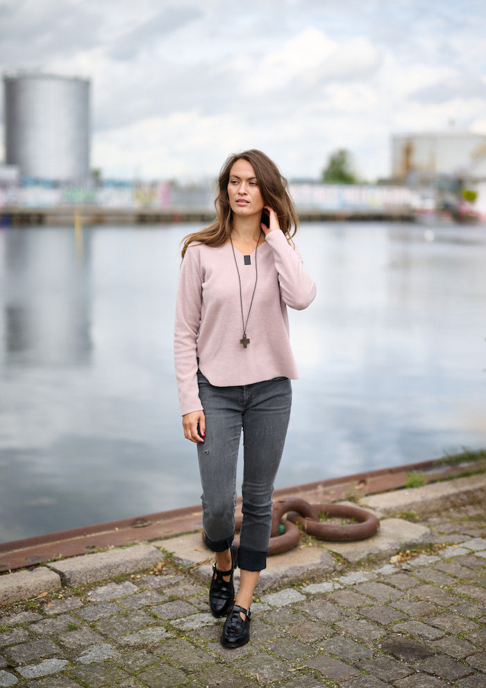 HENRIETTE STEFFENSEN COPENHAGEN BLUSE M/ HALSKÆDE - 1362 BLUSER NUDE 401